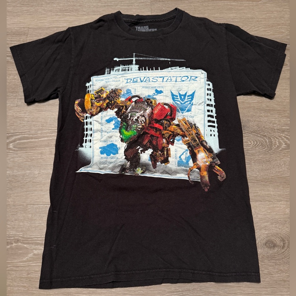 Black Transformer Graphic T-Shirt